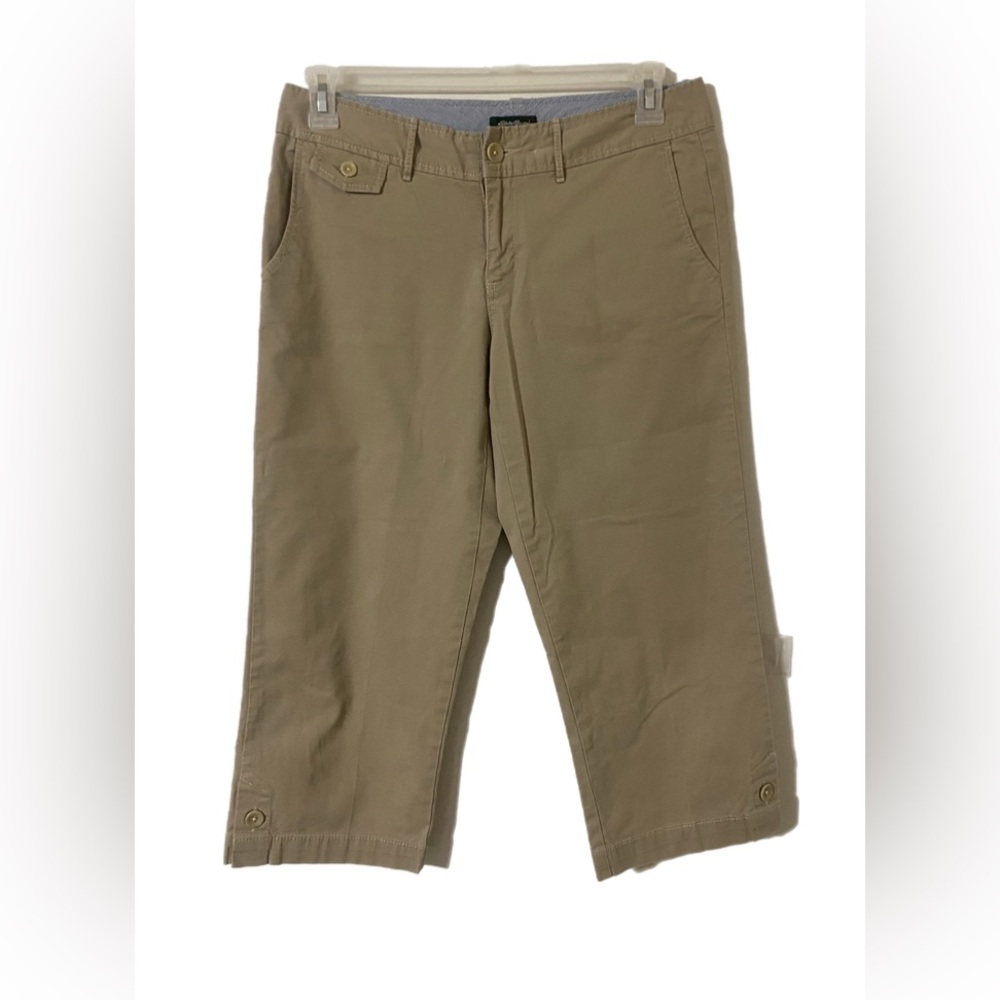 Eddie Bauer Women’s Khaki Capris Size 6 - Picture 3 of 9